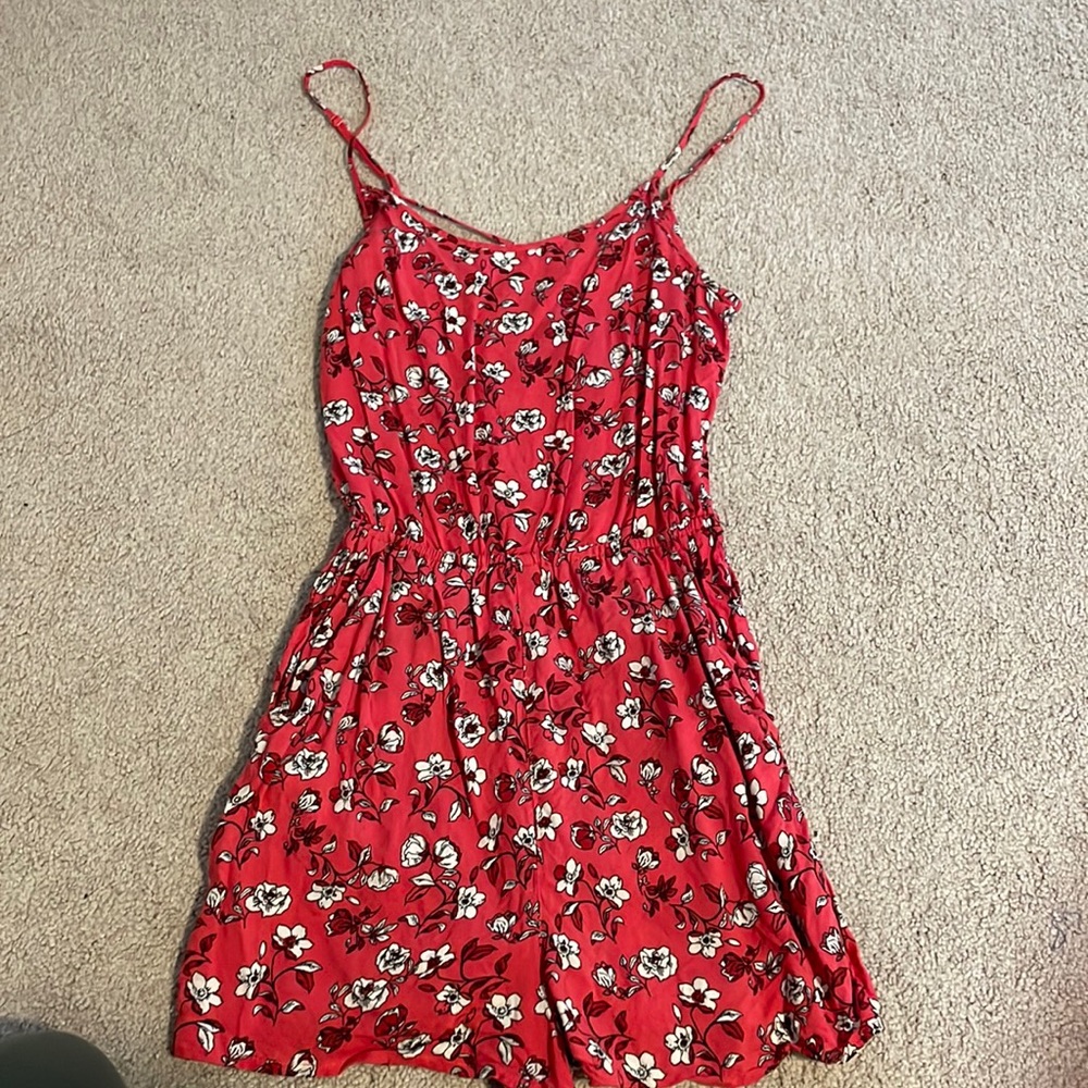 Dark pink romper - H&M